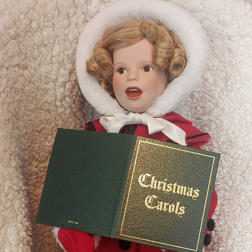VINTAGE DANBURY MINT LITTLE CAROLER SHIRLEY TEMPLE DOLL